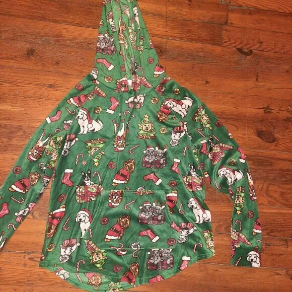 Soft Plush Holiday Hoodie NWOT - Picture 1 of 3